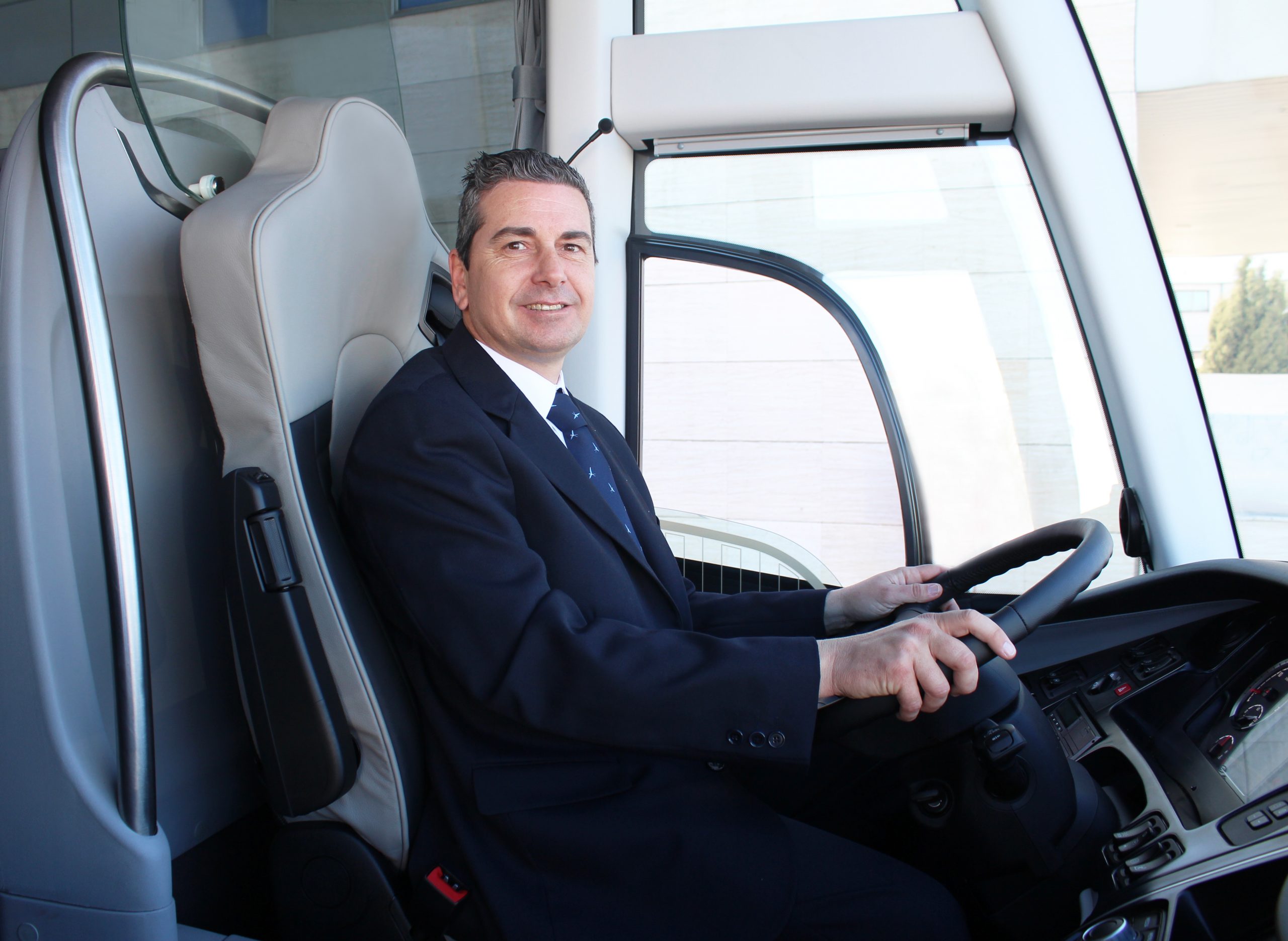 viajar en autobús con profesionales